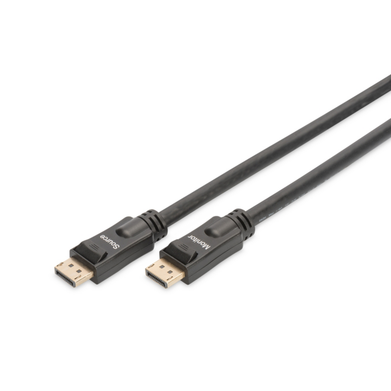 Digitus  AK-340105-200-S Displayport Verbindungskabel, DP, m/ amp | 04016032433743