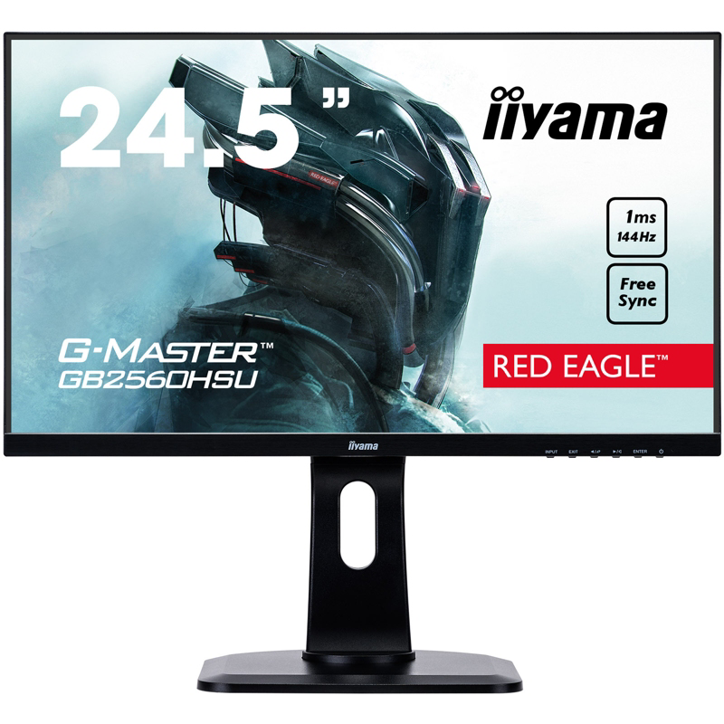 Iiyama  G-Master GB2560HSU-B1 62cm (24,5″) Gaming-Monitor HDMI/DP/USB 144Hz 1ms | 04948570116294