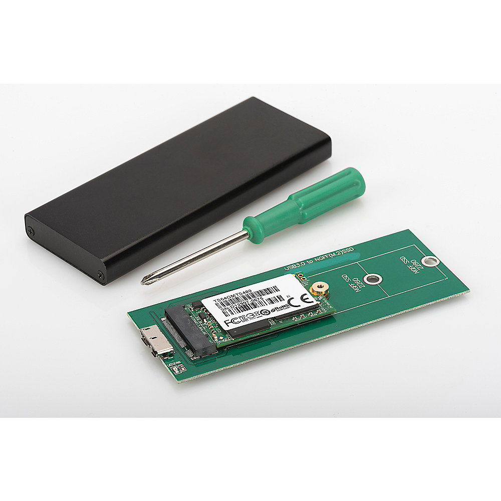 DIGITUS DA-71111 Externes SSD-Gehäuse, M.2 - USB 3.0