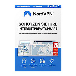 NordVPN Premium VPN Software 6 Ger&auml;te 1Jahr Box
