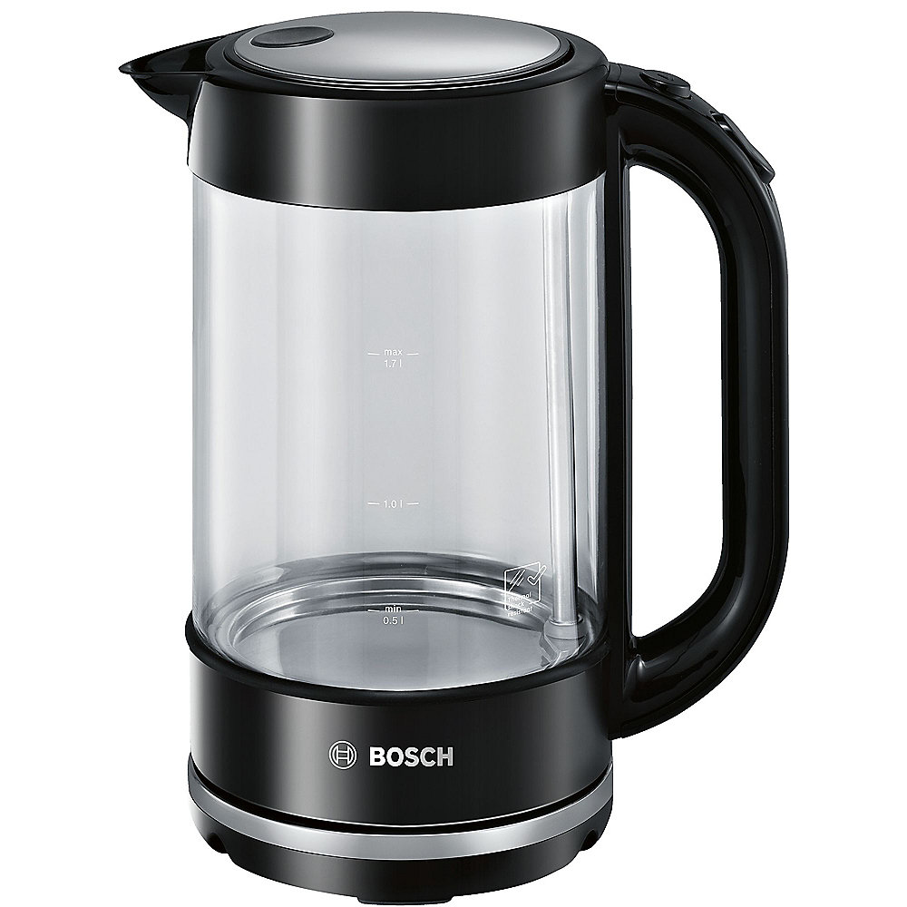 Bosch TWK70B03 Wasserkocher 1,7 Liter Glas schwarz