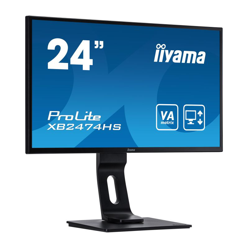 Iiyama  ProLite XB2474HS-B2 60cm (24″) 16:9 FullHD VGA/DP/HDMI 4ms 12Mio:1 LS | 04948570116690