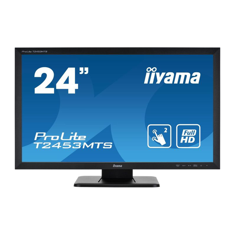 Iiyama  ProLite T2453MTS-B1 59.8cm (23.6″) Dual Touch-Monitor FHD VGA/HDMI/DVI | 04948570116508
