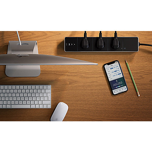 Eve Energy Strip 3xSteckdosenleiste für Apple HomeKit mit Verbrauchsmessung