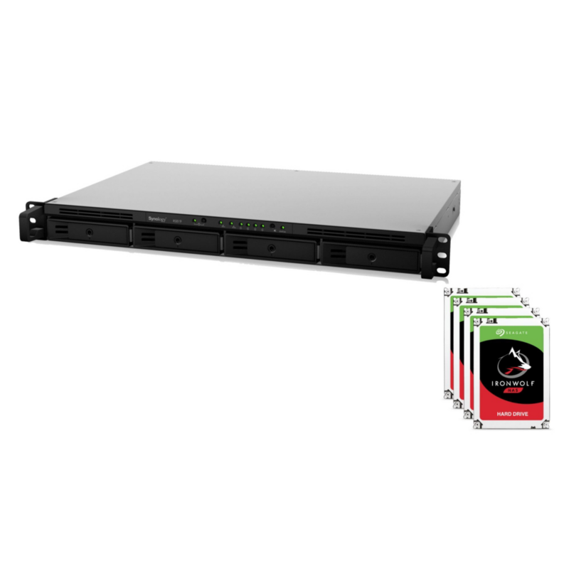 Synology  RS819 NAS System 4-Bay 48TB inkl. 4x 12TB Seagate ST12000VN0008 | 04711174723171