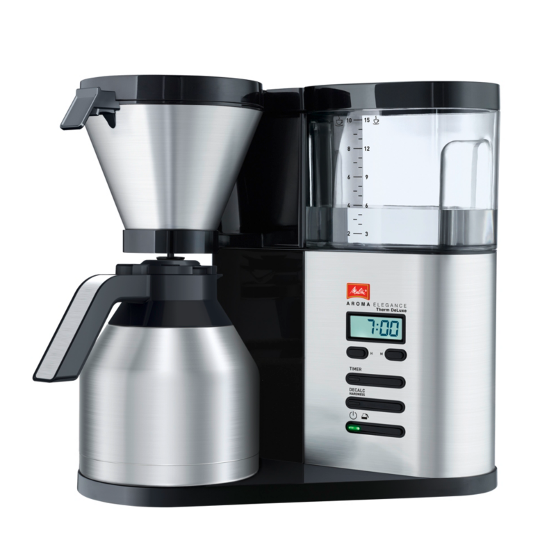 Melitta  Aroma Elegance Therm Deluxe 1012-06 Kaffeemaschine schwarz/Edelstahl | 04006508212712