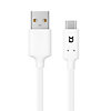 xqisit Charge & Sync USB-C 3.1 zu USB-A Kabel 1m weiß 24294