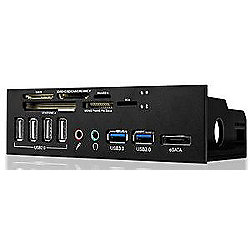 Raidsonic ICY BOX IB-863A-B Audio/USB/eSATA/Card Reader Frontpanel