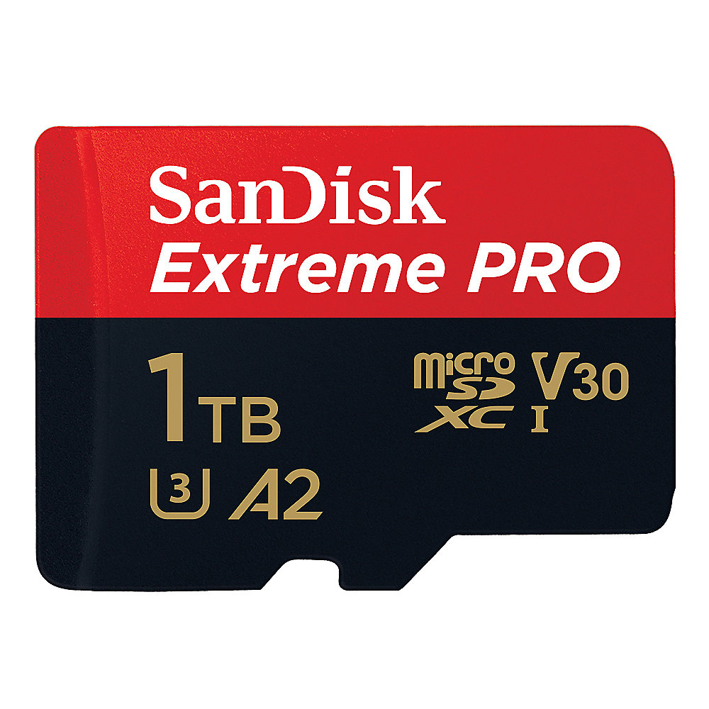 SanDisk Extreme PRO 1 TB microSDXC Speicherkarte bis 170MB/s, C10, U3, V30, A2