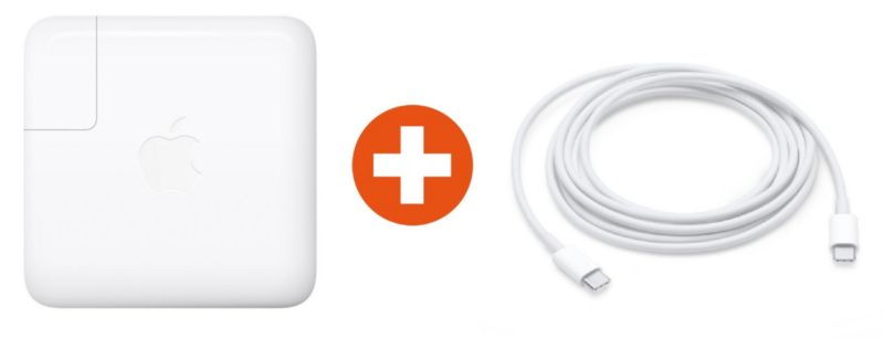 Apple 61w Usb C Power Adapter 2m Usb C Ladekabel Fur Macbook Pro Bundle Cyberport