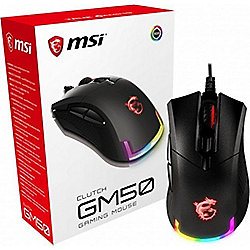 MSI Clutch GM50 Gaming Mouse schwarz, USB