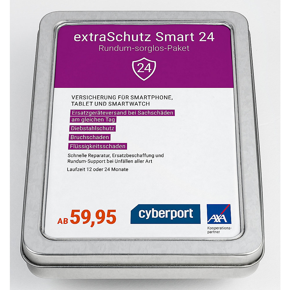 Cyberport extraSchutz Smart 24 Smartphone,-watch,Tablet 24 Monate (bis 400 Euro)