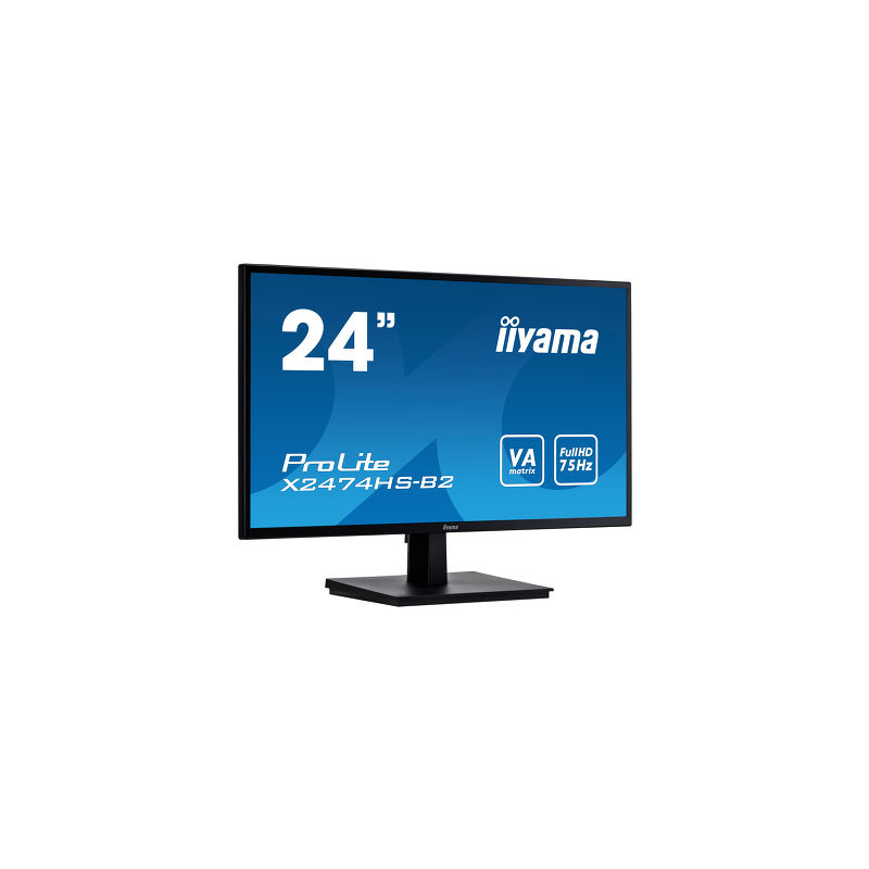Iiyama  ProLite X2474HS-B2 60cm (24″) 16:9 FullHD HDMI/DP/VGA 4ms 75Hz | 04948570116683