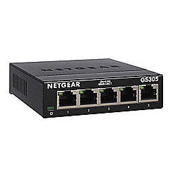 Netgear GS305-300PES 5-Port Gigabit Switch mit Metallgeh&auml;use