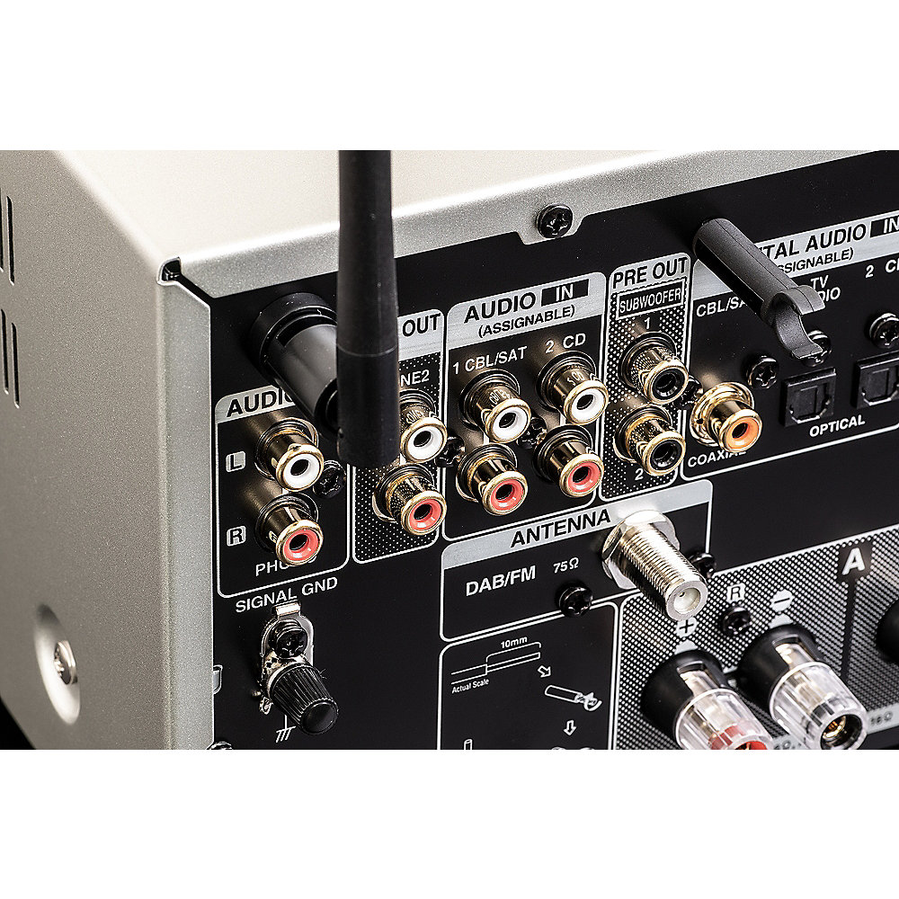 Denon DRA-800H Stereo-Netzwerk-Receiver silber 145W/Kanal HEOS/AirPlay/Alexa