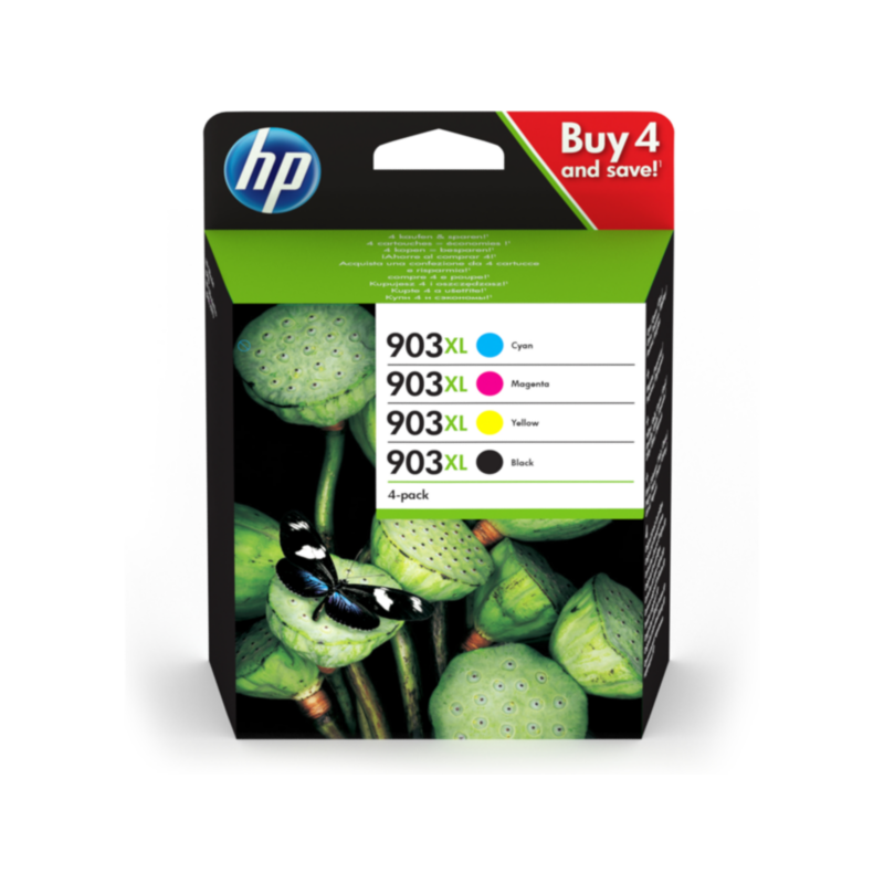 HP  3HZ51AE / 903XL Original Druckerpatronen Multipack (BK, C, M, Y) | 00192018958395