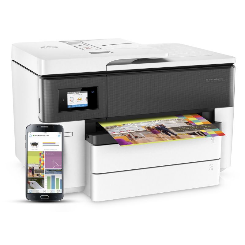 Hp Officejet Pro 7740 Multifunktionsdrucker Scanner Kopierer Fax A3 Lan Wlan Cyberport