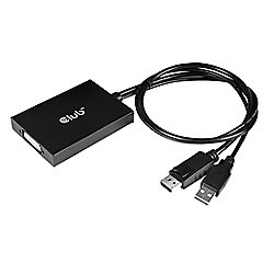 Club 3D DisplayPort Adapter DP zu DVI-I Dual Link aktiv St./Bu. schwarz