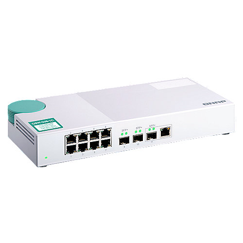 QNAP QSW-308-1C 10GbE Switch Unmanaged 3-Port-10G-SFP+ und 8-Port-Gigabit