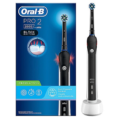 Oral-B Pro 2 2000 Black Edition Elektrische Zahnbürste