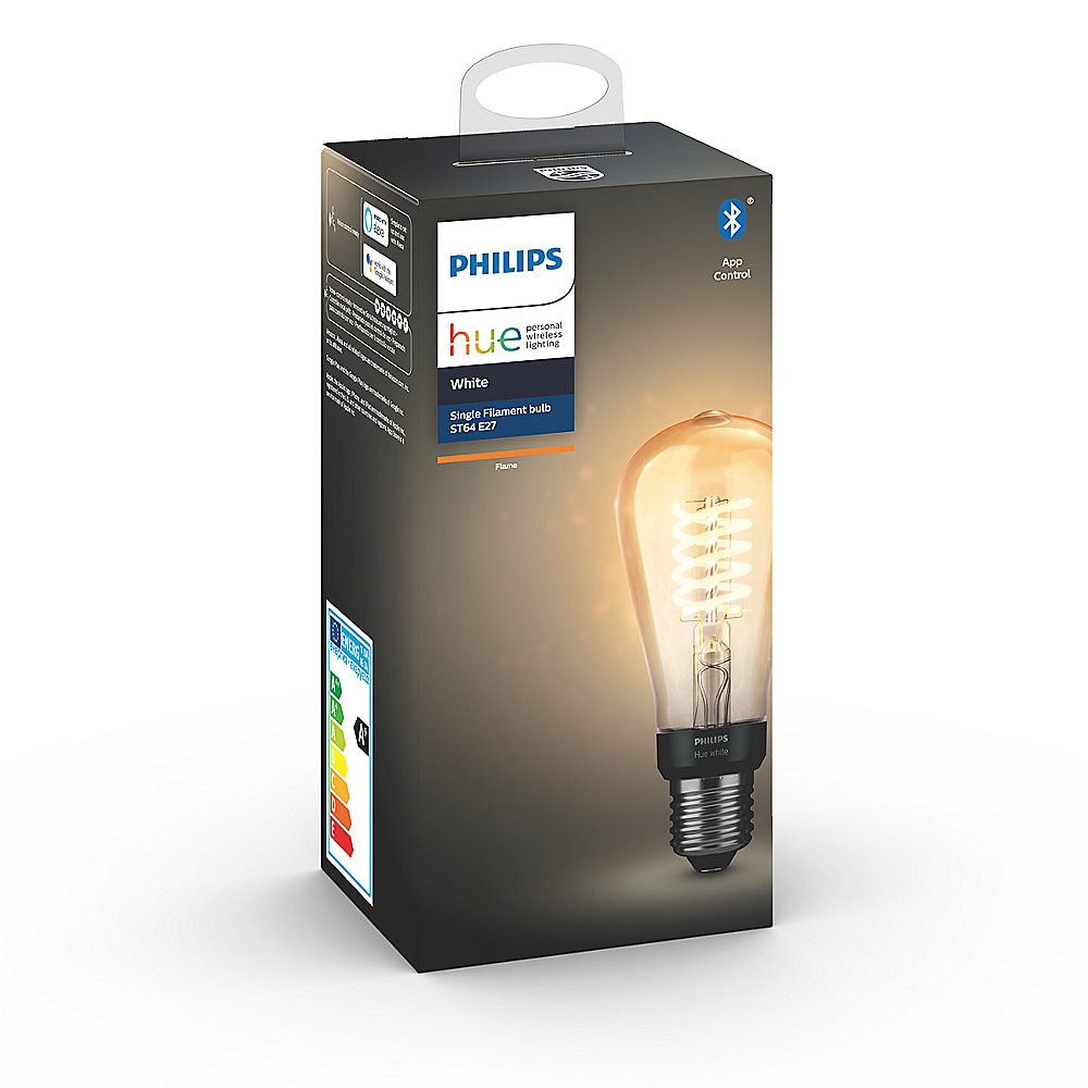 Philips Hue White E27 Filament ST64 LED Lampe 7 W Bluetooth