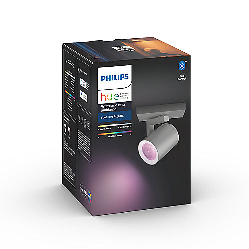 Philips Hue White &amp; Color Ambiance Argenta Spot 1er aluminium Bluetooth