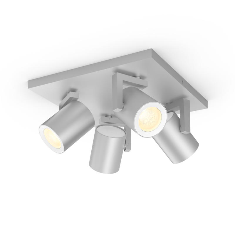 Philips Hue  White and Color Ambiance Argenta Spot 4er aluminium Bluetooth | 08718696171646