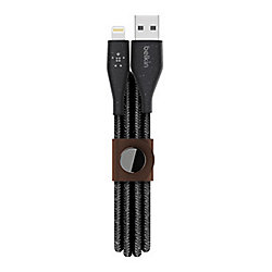 Belkin DuraTek Plus Lightning/USB-A Kabel, 1.2m, schwarz