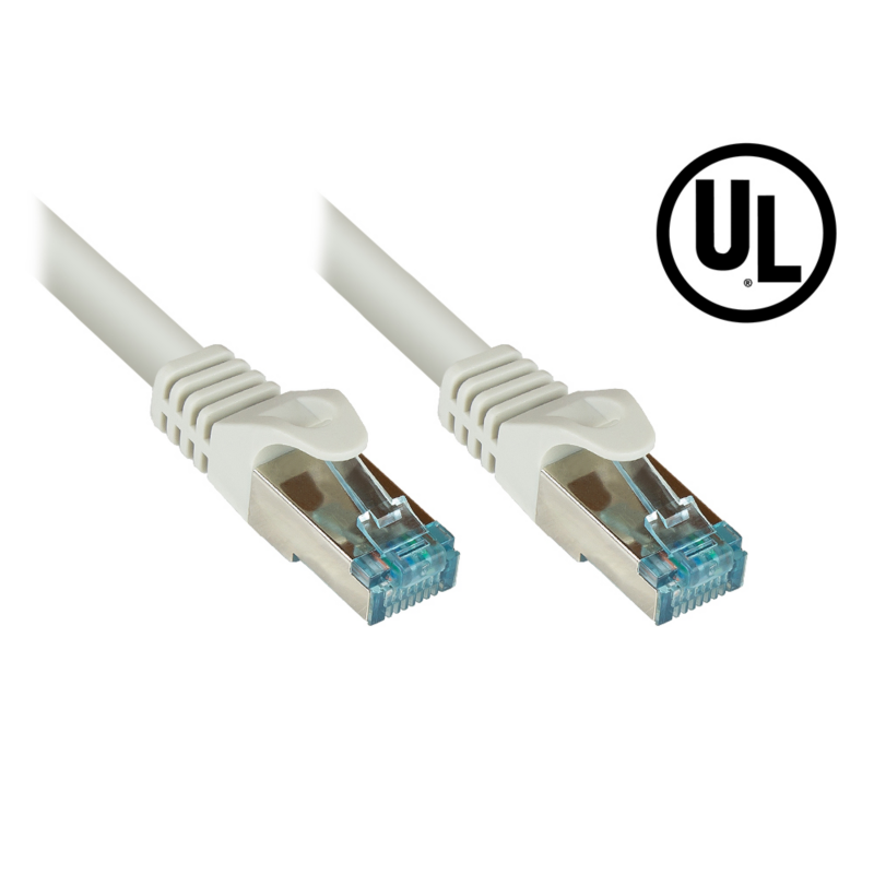 Good Connections  Patchkabel Cat.6A m. Messprotokoll + SN S/FTP UL grau 5m | 04014619727711