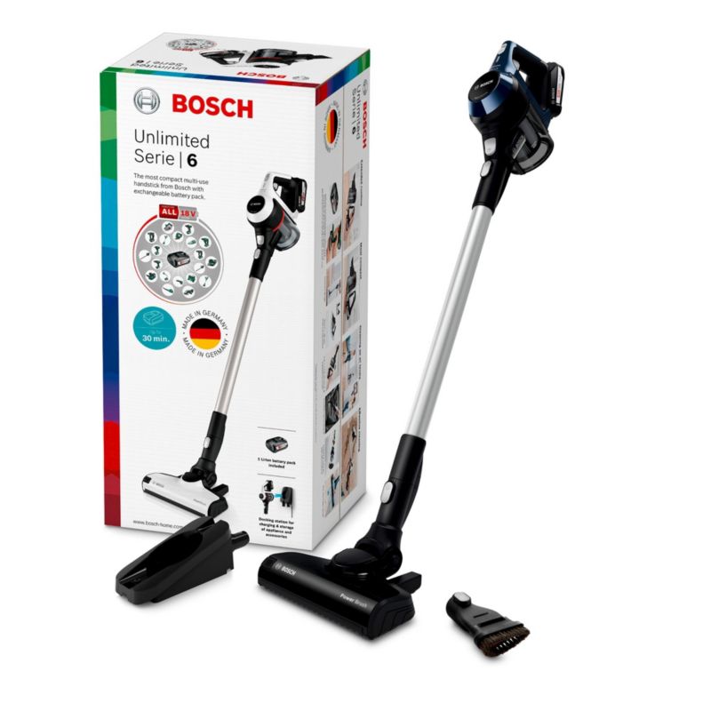 Bosch Bbs611pck Akku Staubsauger Unlimited Serie 6 Blau Cyberport