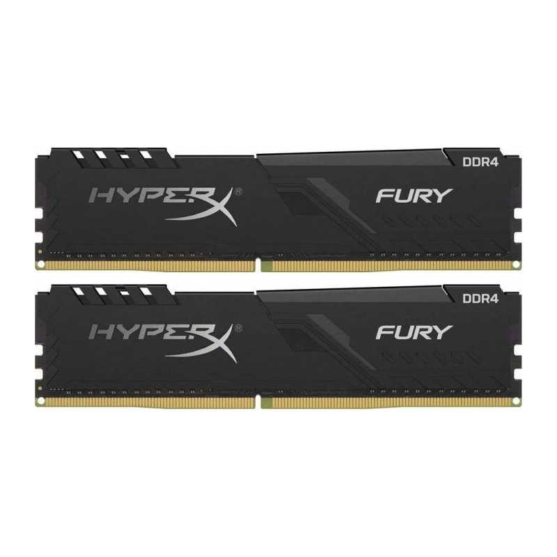 Kingston 16GB (2x8GB) HyperX Fury DDR4-3200 CL16 RAM Gaming Arbeitsspeicher Kit | 00740617296341