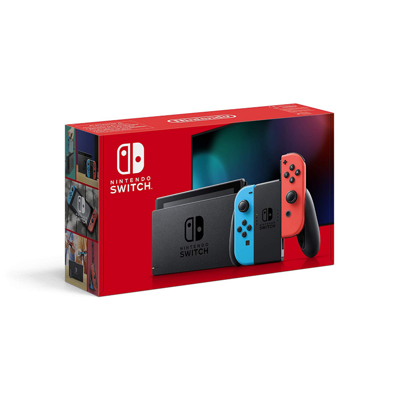 Nintendo  Switch Konsole mit verbesserter Akkuleistung rot blau | 00045496452629