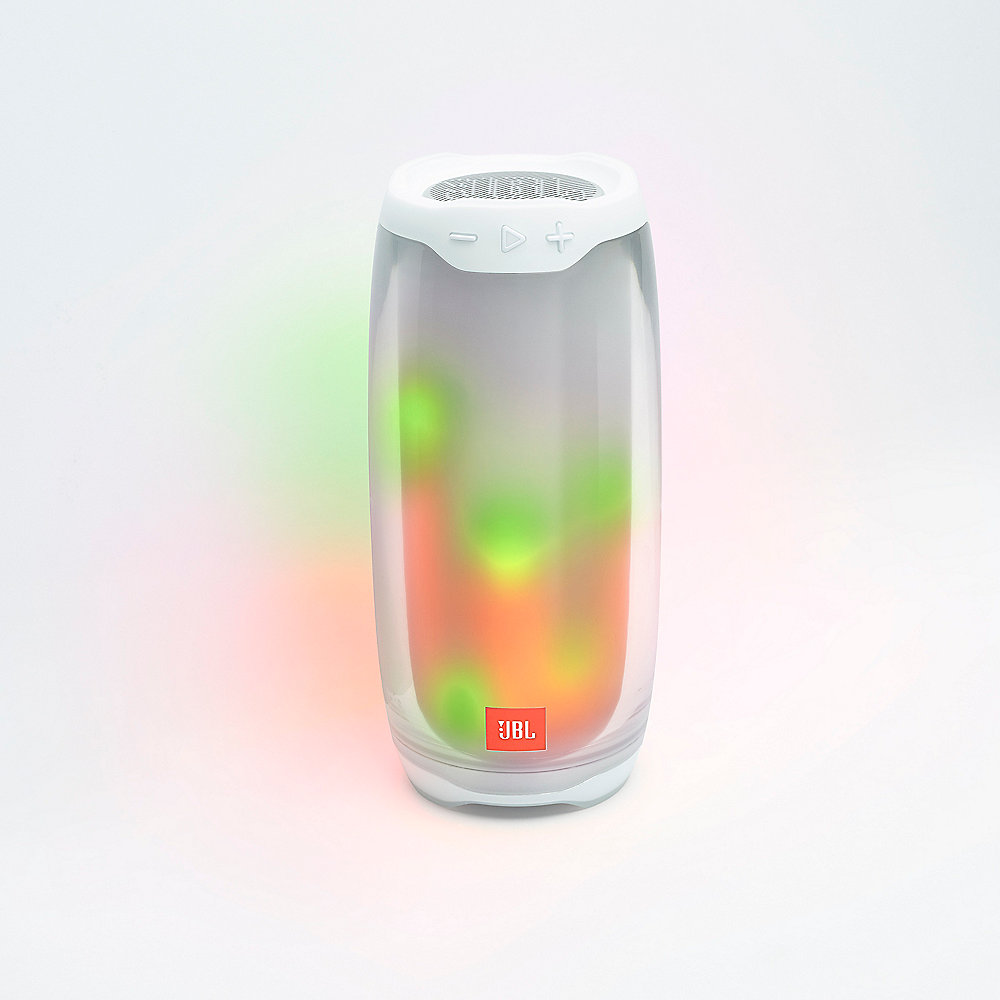 JBL Pulse 4 Bluetooth-Lautsprecher LED-Beleuchtung weiß wasserdicht IPX7