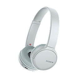 Sony WH-CH510 On Ear Kopfh&ouml;rer kabellos mit BT, NFC und Voice Assistent wei&szlig;