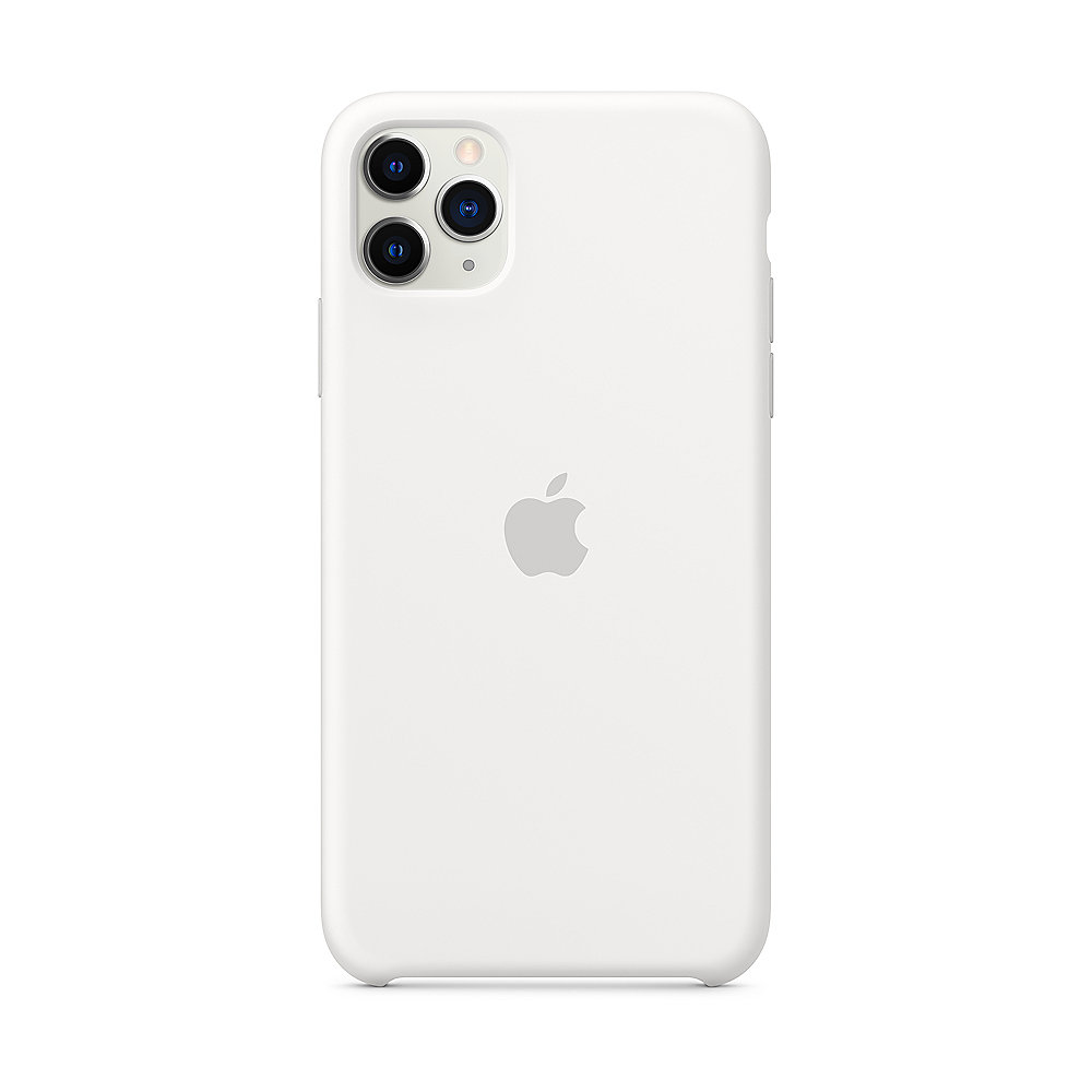 Apple Original iPhone 11 Pro Max Silikon Case-Weiß