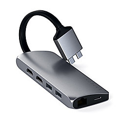 Satechi USB-C Dual Multimedia Adapter 4K Space Gray
