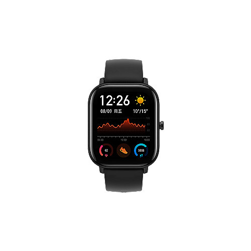 Amazfit GTS Smartwatch Aluminium-Gehäuse, schwarz, Amoled-Display