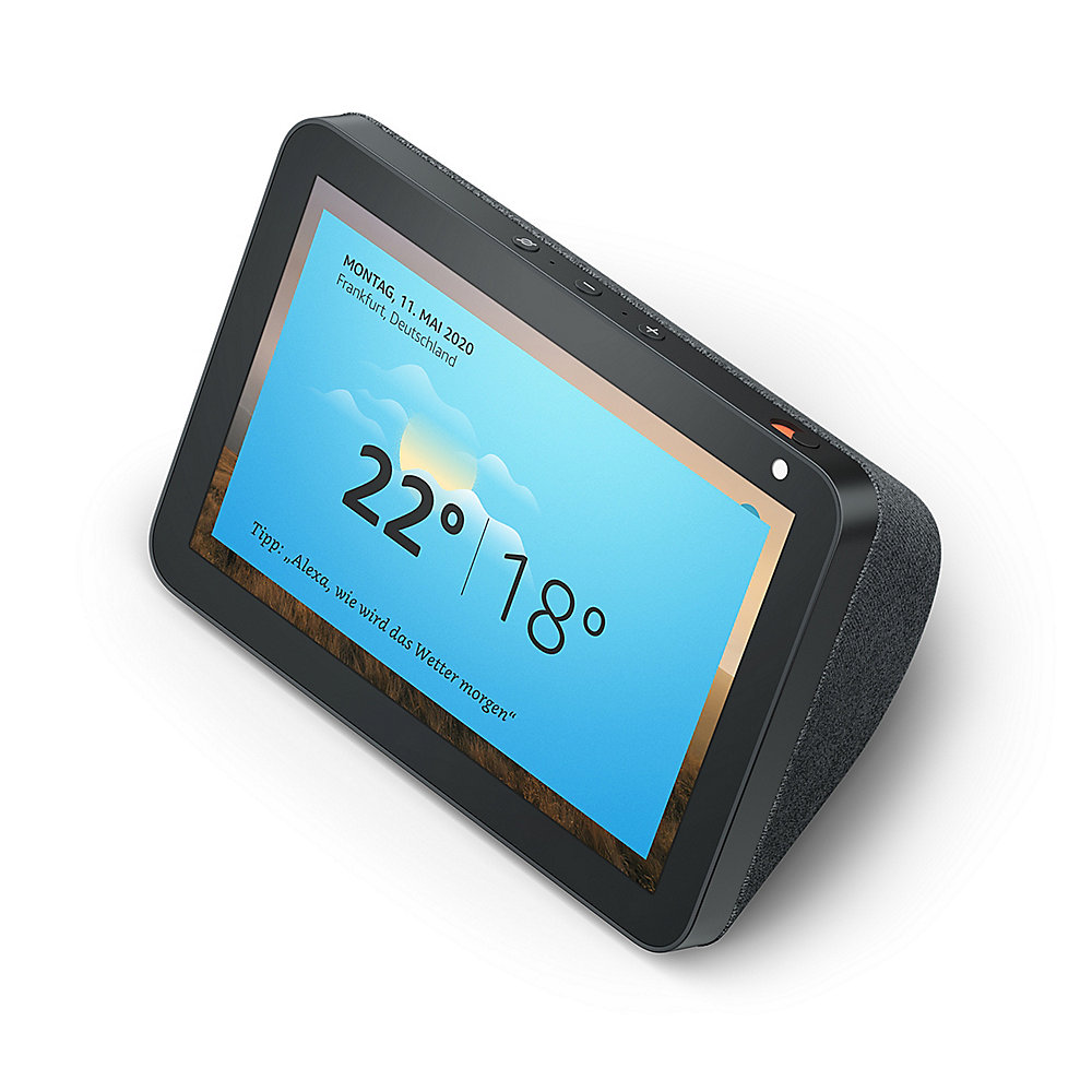 Amazon Echo Show 8 Smart Display mit 8 Zoll HD-Bildschirm und Alexa Anthrazit
