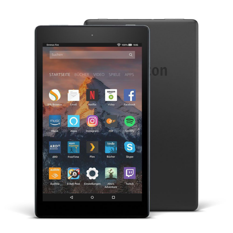 Amazon  Fire HD 10 Tablet WiFi 32 GB mit Spezialangeboten schwarz | 00841667137025