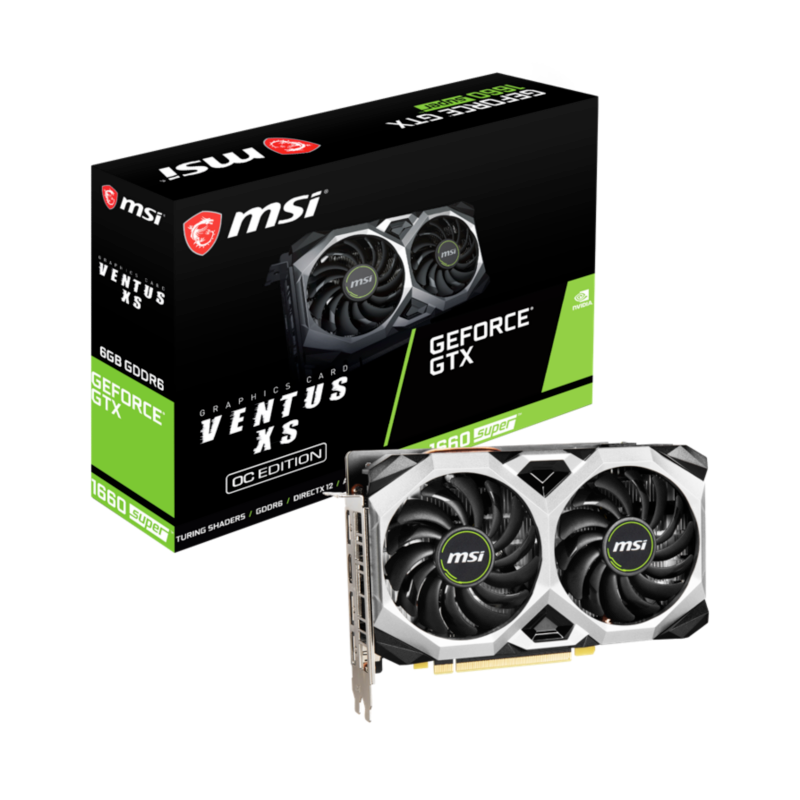 MSI  GeForce GTX 1660 Super Ventus XS OC 6G 6GB GDDR6 Grafikkarte HDMI/3xDP | 04719072681852