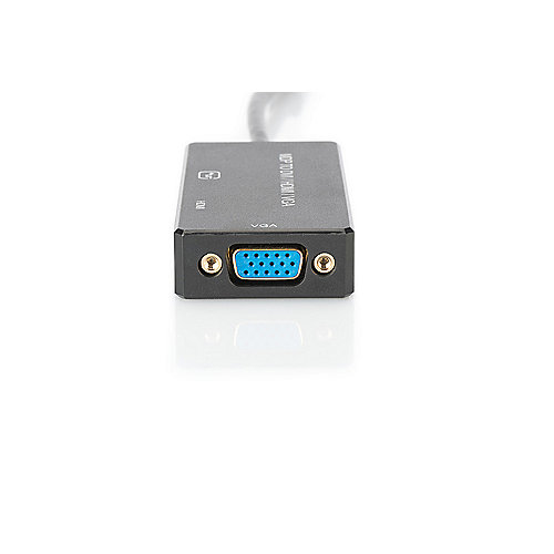 DIGITUS AK-340418-002-S Mini DisplayPort Adapter auf HDMI/DVI/ VGA