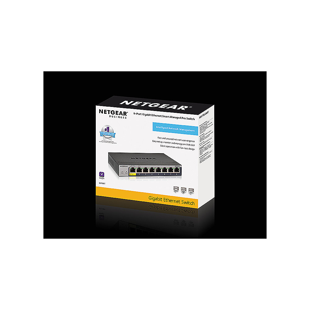Netgear GS108Tv3 8 Port Gigabit Ethernet Smart Switch