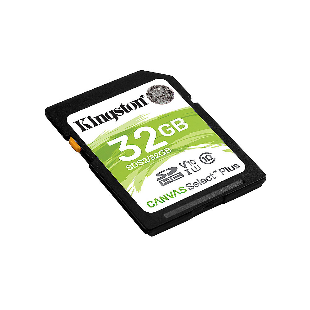 Kingston Canvas Select Plus SD 32GB SDHC Speicher (100 MB/s, Class 10, U 1, V10)
