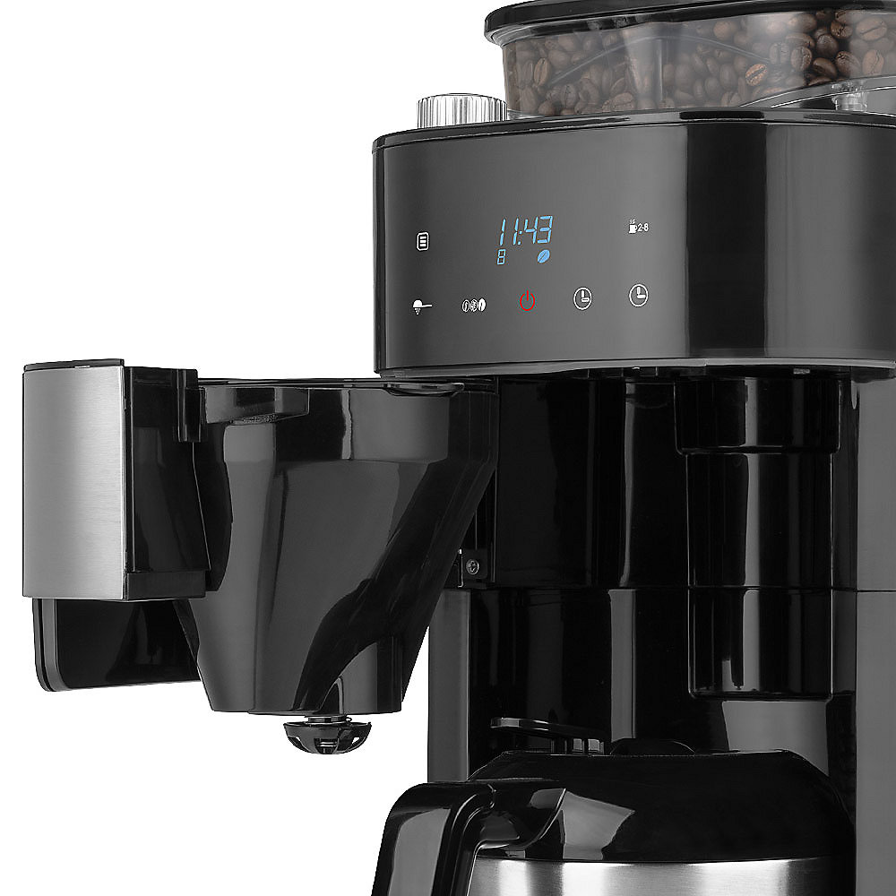 Gastroback 42711s Grind &amp; Brew Pro Thermo Kaffeemaschine mit Mahlwerk