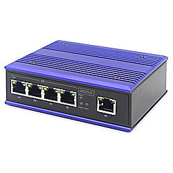 DIGITUS Fast Ethernet Gigabit Industrieller 5x Port Switch