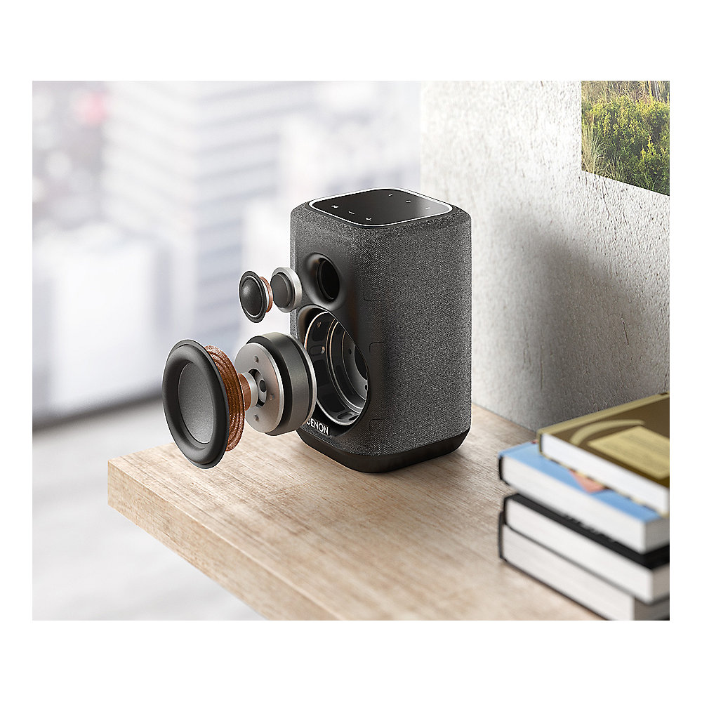Denon HOME 150 Multiroom-Lautsprecher mit Bluetooth, WLAN, Airplay 2, schwarz