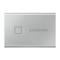 Samsung Portable SSD T7 Touch 1 TB USB 3.2 Gen2 Typ-C silber