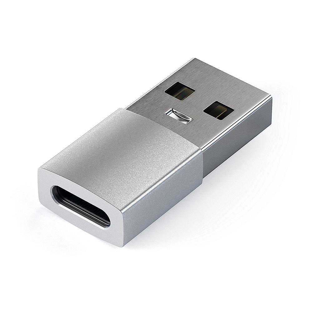 Satechi USB Type-A zu Type-C-Adapter Silber