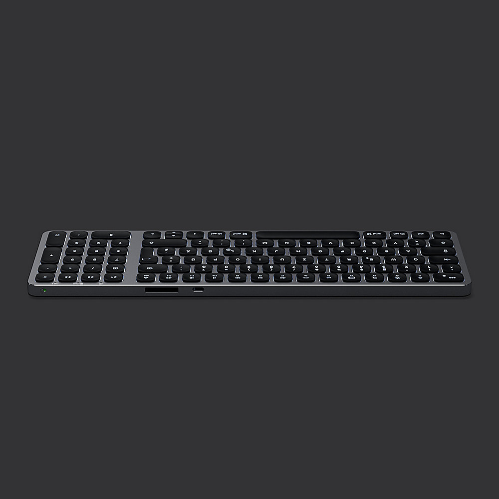 Satechi Aluminium Slim Bluetooth Backlit Tastatur kabellos space grey