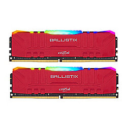 16GB (2x8GB) Crucial Ballistix RGB DDR4-3000 Red CL15 RAM Speicher Kit